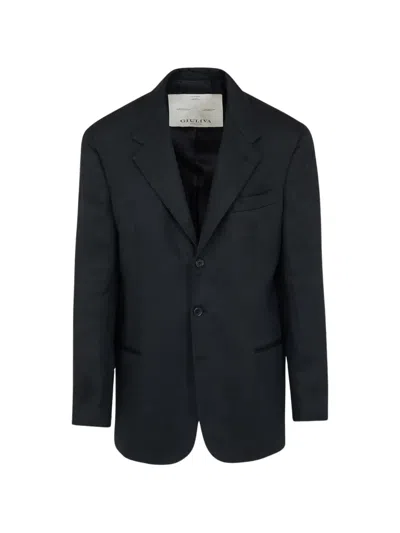 Giuliva Heritage Manfredi Single-breasted Blazer In Black