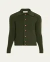 Giuliva Heritage The Nino Button-up Cardigan In Green