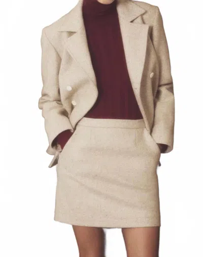 Giuliva Heritage Mini Skirt With Pockets In Oat In Neutral
