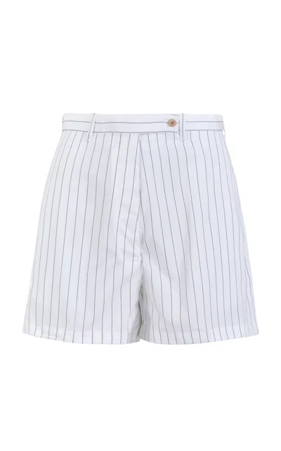 Giuliva Heritage Nina Striped Cotton Poplin Shorts