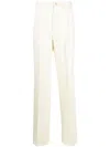 Giuliva Heritage Vito Pleated Wool-twill Trousers In Bright White