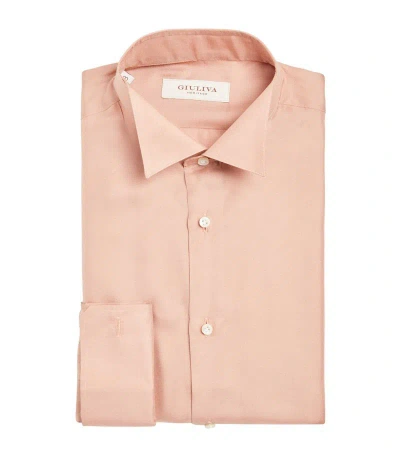 Giuliva Heritage Silk-blend Shirt In Pink