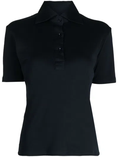 Giuliva Heritage The Daphne Cotton Polo Shirt In Blue