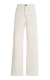 Giuliva Heritage The Dylan Rigid High-rise Wide-leg Jeans In Neutral