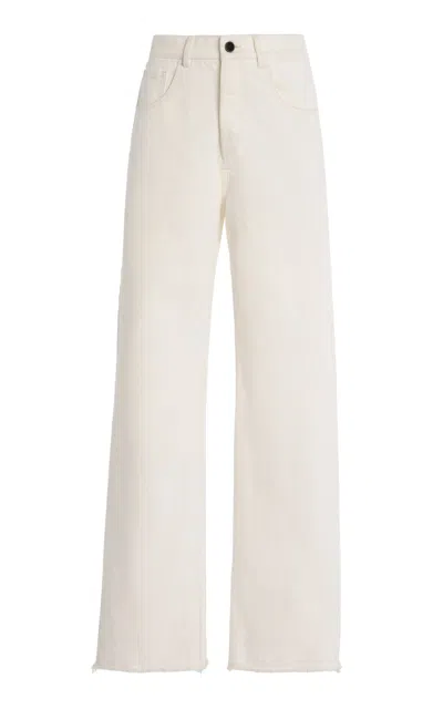 Giuliva Heritage The Dylan Rigid High-rise Wide-leg Jeans In Neutral