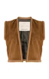 Giuliva Heritage The Lia Suede Vest In Brown