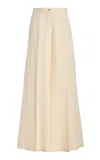 Giuliva Heritage The Paola Silk Trousers In Ivory
