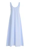 Giuliva Heritage The Priscilla Cotton Dress In Blue