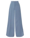 Giuliva Heritage The Leila Wool-drill Wide-leg Pants In Blue