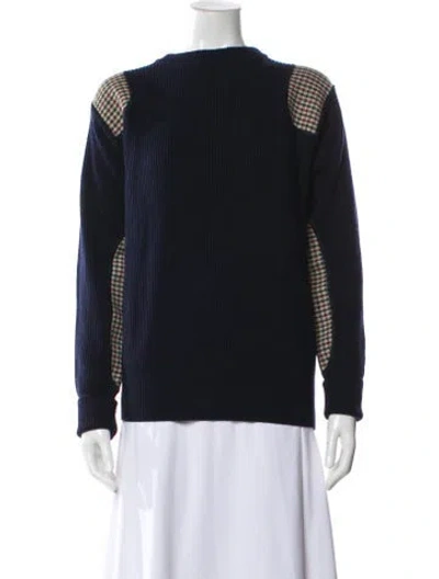 Pre-owned Giuliva Heritage Wool Bateau Neckline Sweater In Multi