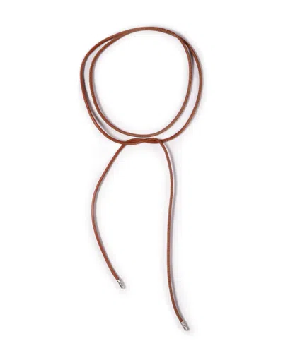 Giunia Women's Brown Laccio Choker Terra