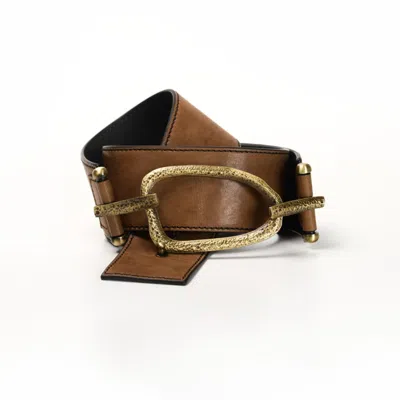 Giunia Women's Brown Mati Belt Tobacco