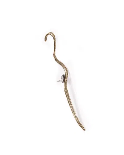 Giunia Women's Gold Fiume Single Earring Bronze In Brown