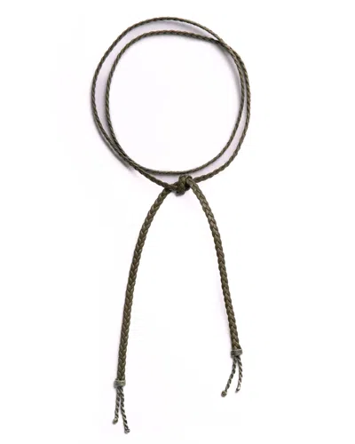 Giunia Women's Green Bea Braided Choker Olive