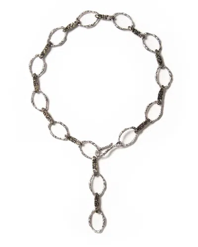 Giunia Women's Neutrals Mati Chain Necklace In Metallic