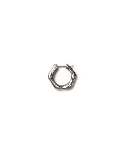 Giunia Women's Silver Cerchietto Single Hoop In Gray