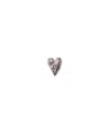 Giunia Women's Silver Cuore Single Stud In Gray