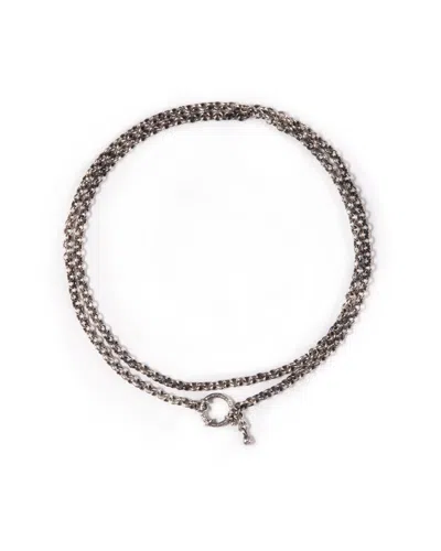 Giunia Women's Silver Rolo Necklace In Metallic