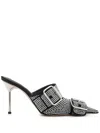Giuseppe Di Morabito 100mm Crystal-embellished Mules In Black