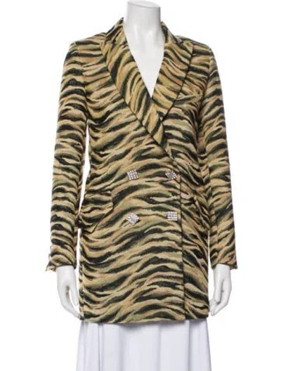 Pre-owned Giuseppe Di Morabito Animal Print Blazer In Neutral