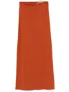 Giuseppe Di Morabito Appliqué-detailed Maxi Skirt In 橘色