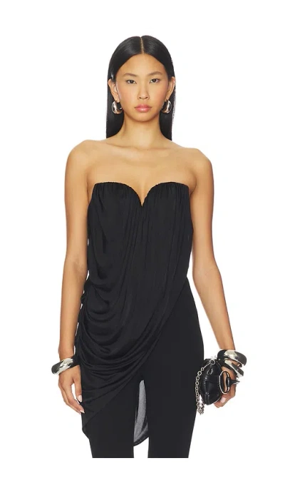GIUSEPPE DI MORABITO ASYMMETRIC DRAPE TOP