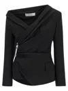 Giuseppe Di Morabito Asymmetrical Blazer Blazers Black In Black