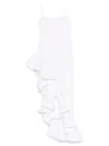Giuseppe Di Morabito Asymmetrical Hem Ruffle Dress In White
