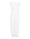 Giuseppe Di Morabito Beaded V-neck Dress In White