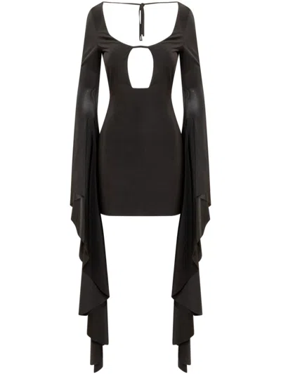 GIUSEPPE DI MORABITO BELL-CUFFS MINI DRESS