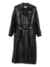 Giuseppe Di Morabito Belted Double-breasted Coat In Black
