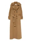 Giuseppe Di Morabito Belted Double-breasted Coat In Brown