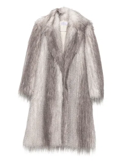 GIUSEPPE DI MORABITO BELTED FAUX-FUR COAT