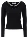 Giuseppe Di Morabito Jewel Chain Sweater In Black