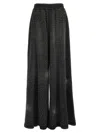 Giuseppe Di Morabito Crystal Embellished High Rise Wide Leg Trousers In Black
