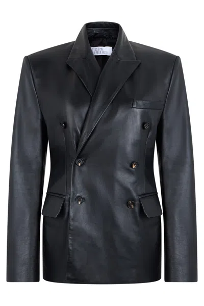 Giuseppe Di Morabito Black Solid Notched Lapel Jacket