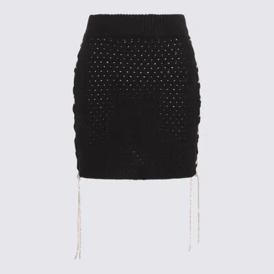 Giuseppe Di Morabito Black Stretch Ruffled Mini Skirt