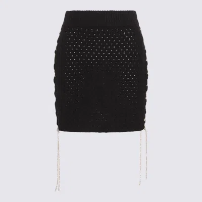 Giuseppe Di Morabito Black Stretch Ruffled Mini Skirt