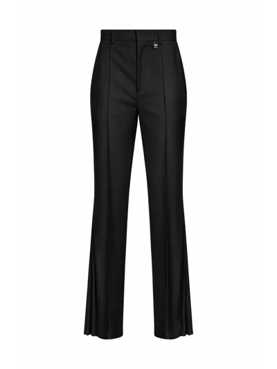 Giuseppe Di Morabito Black Virgin Wool Flared Trousers