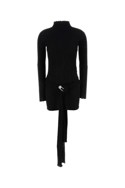 Giuseppe Di Morabito Black Wool Blend Dress