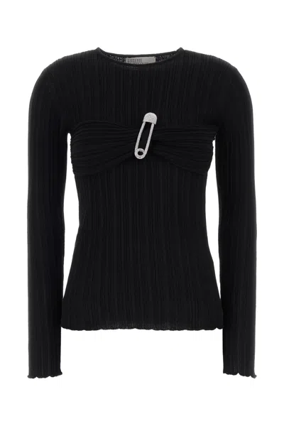 Giuseppe Di Morabito Black Wool Blend Top