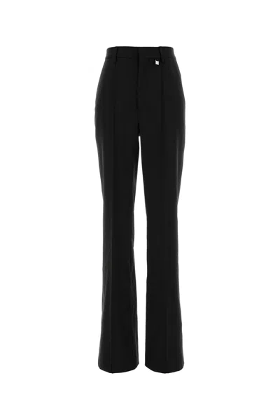 GIUSEPPE DI MORABITO PANTALONE IN LANA NERA  DONNA