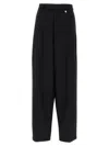 Giuseppe Di Morabito Wool Tailoring High Waist Straight Pants In Black