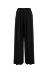 Giuseppe Di Morabito Wide-leg Wool Trousers Pleated Front In Black