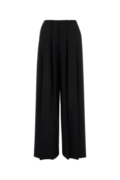 GIUSEPPE DI MORABITO GIUSEPPE DI MORABITO BLACK WOOL WIDE-LEG PANT