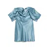 Giuseppe Di Morabito Silk Mini Dress In Blue