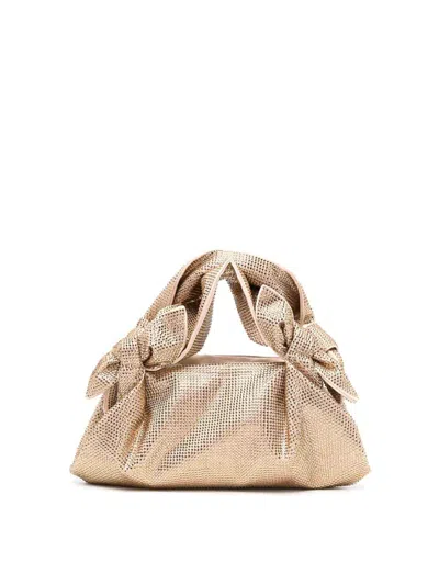 Giuseppe Di Morabito Crystal Embellished Handbag In Gold