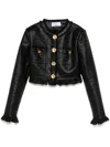 Giuseppe Di Morabito Bouclé Cropped Jacket In Black