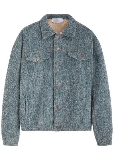 Giuseppe Di Morabito Bouclé Denim Jacket In Blue