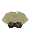 Giuseppe Di Morabito Bra-insert T-shirt In Green